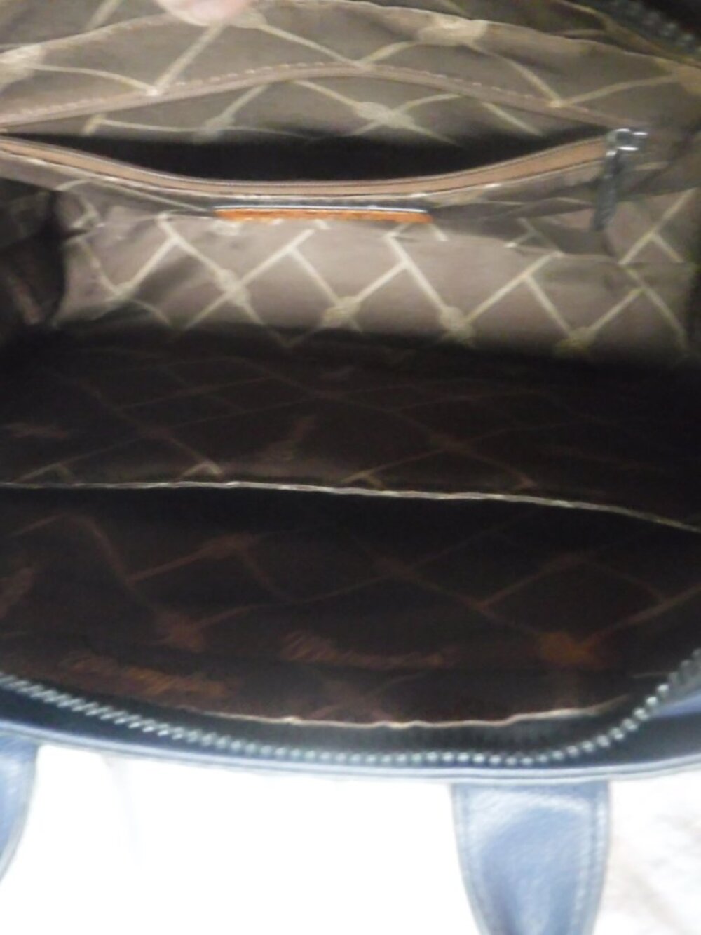 Wrangler Womens Shoulder tote Faux Leather Purse Blue Pre Owned - Picture 10 of 15